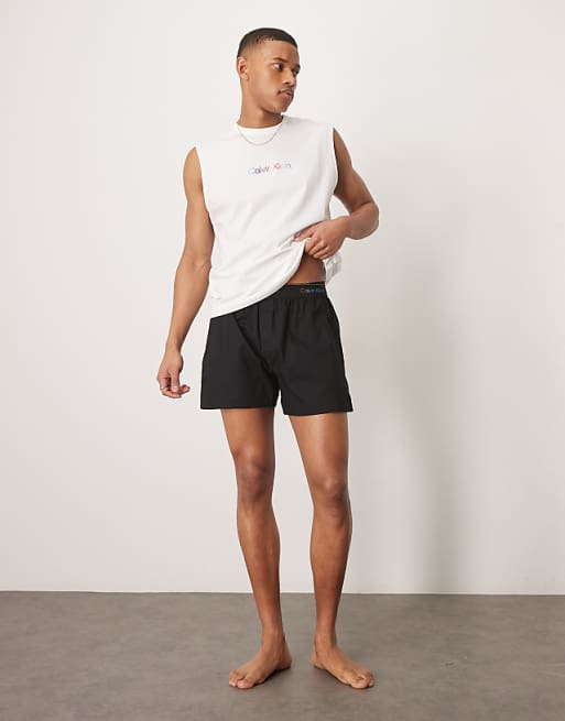 Calvin Klein Pride woven boxers in black
