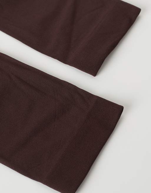 Calzedonia 50 Denier Soft Touch Socks In Dark Brown