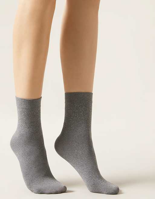 Calzedonia 50 denier soft touch socks in grey