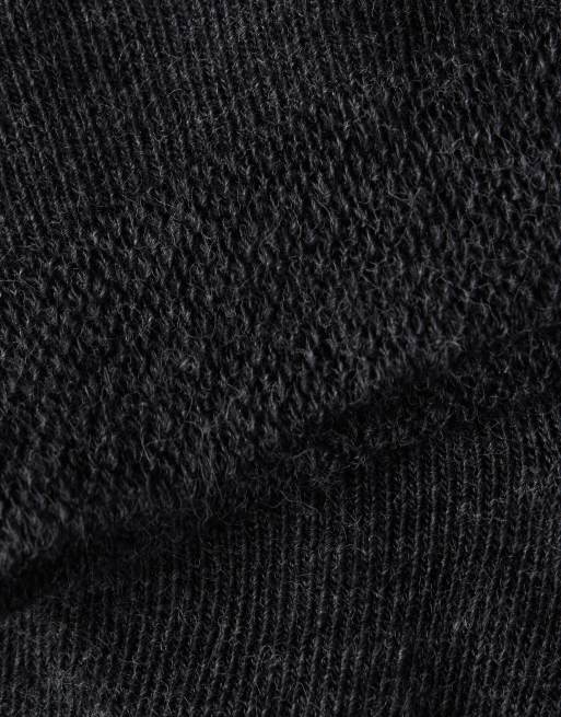 Calzedonia Trim Detail Short Socks In Charcoal Grey Blend