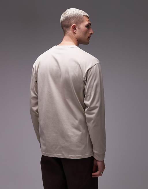 Carhartt WIP Chase Long Sleeve T-shirt In Beige
