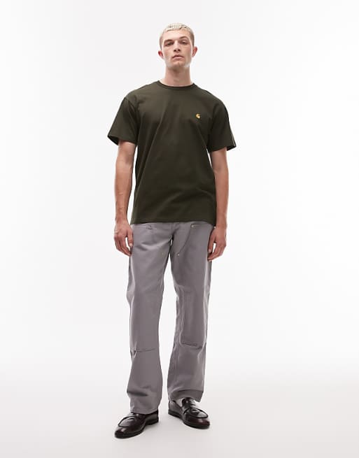 Carhartt WIP Chase T-shirt In Olive Green