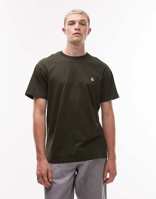 Carhartt WIP chase t-shirt in olive green