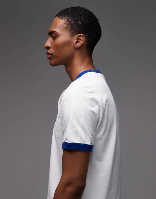 Carhartt WIP Connection Script Ringer T-shirt In White