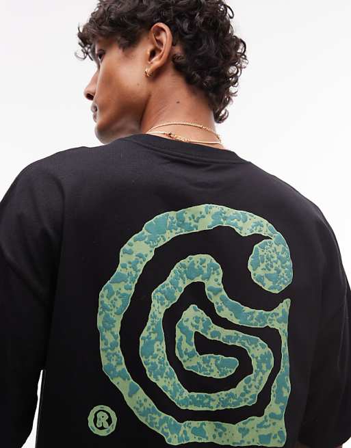 Carhartt WIP Helix Loose Fit Motif T-shirt In Black