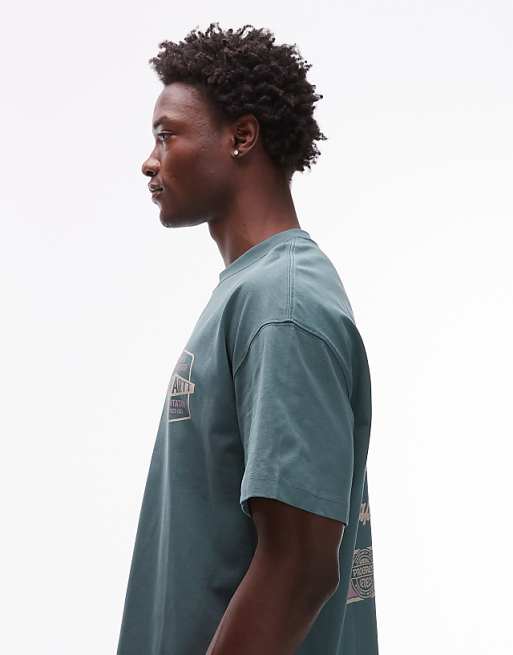 Carhartt WIP Networks T-shirt In Silver Pine Green