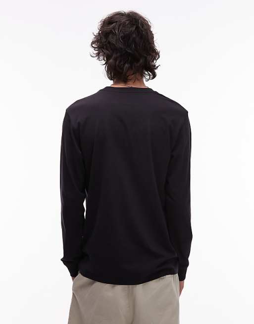 Carhartt WIP Pocket Long Sleeve T-shirt In Black