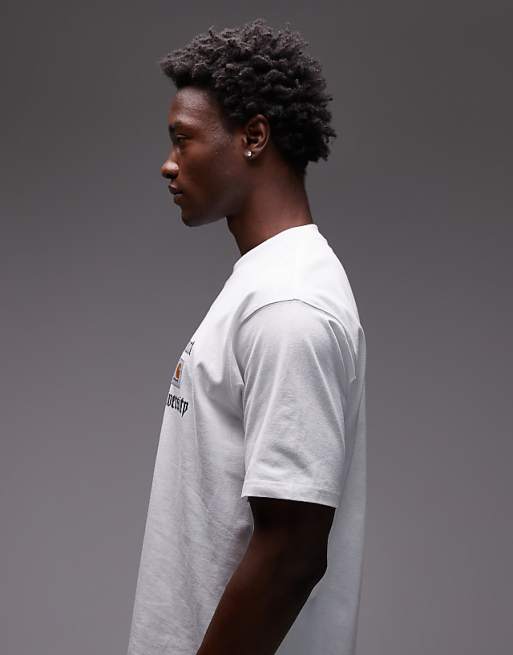 Carhartt WIP Schooling Heart Loose Fit T-shirt In White