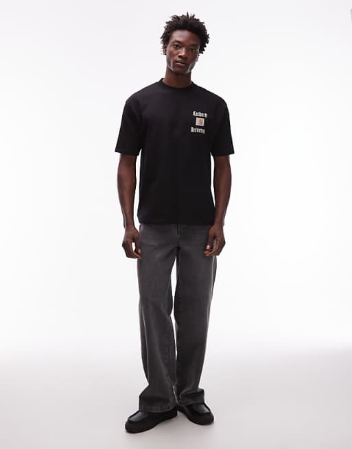 Carhartt WIP Schooling Heart Loose Fit T-shirt In Black