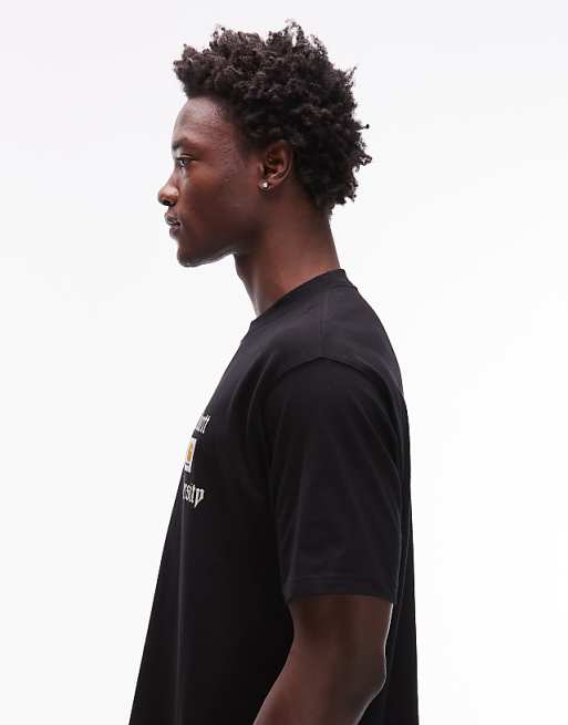 Carhartt WIP Schooling Heart Loose Fit T-shirt In Black
