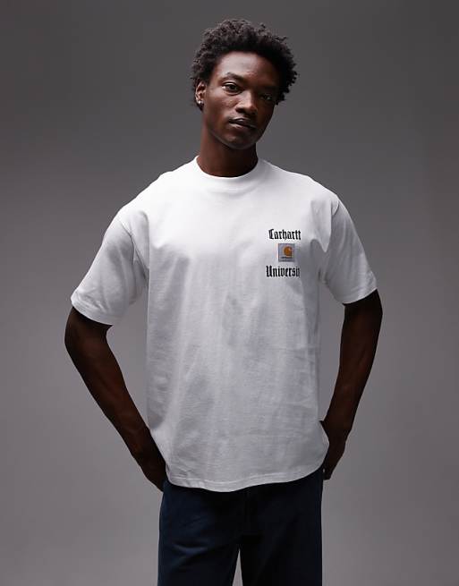 Carhartt WIP schooling heart loose fit t-shirt in white