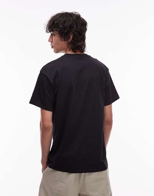 Carhartt WIP Script Embroidery T-shirt In Black