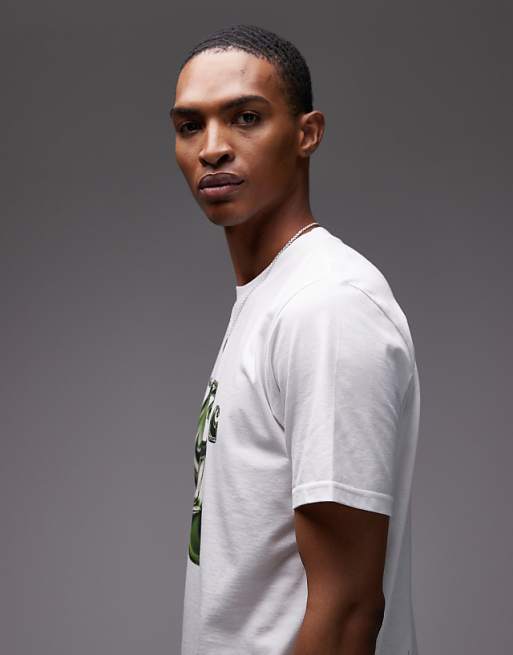 Carhartt WIP Solar Chrome Logo T-shirt In White