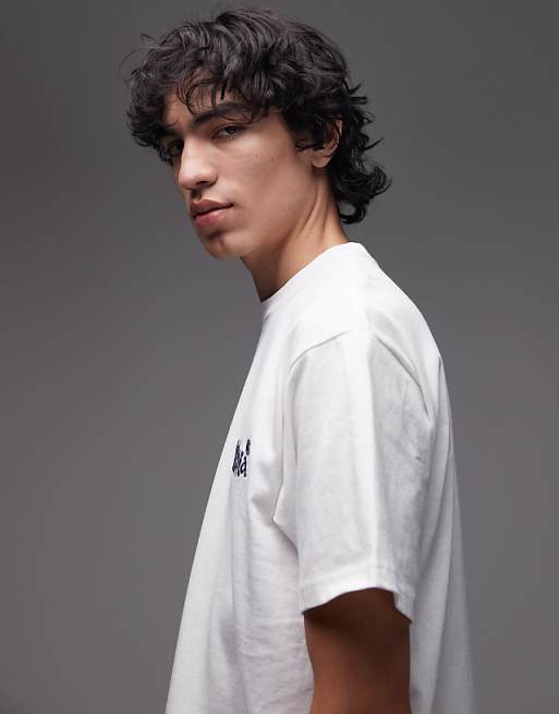 Carhartt WIP Wiptopia Script Loose Fit T-shirt In White