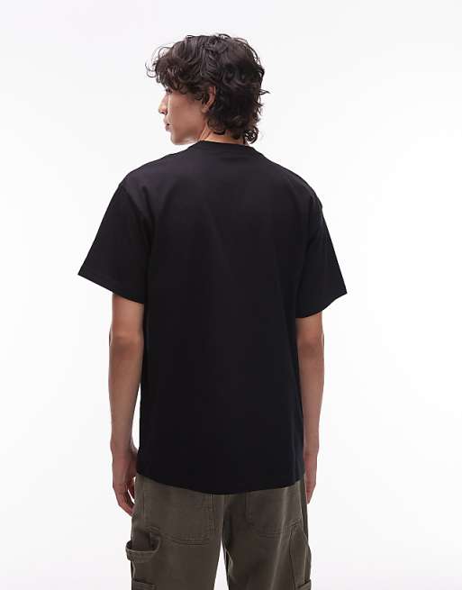 Carhartt WIP Wiptopia Script Loose Fit T-shirt In Black