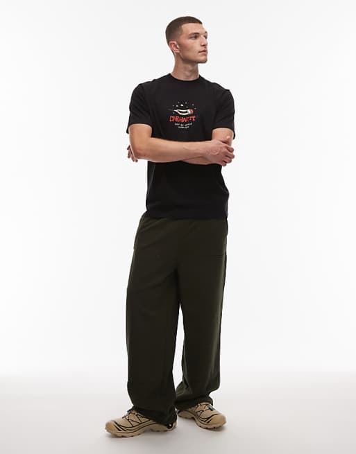 Carhartt WIP Work Life Romance Relaxed Fit Motif T-shirt In Black