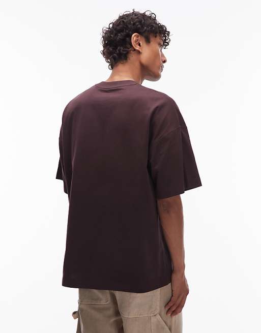 Carhartt WIP Work Pocket Boxy Fit T Shirt In Brown