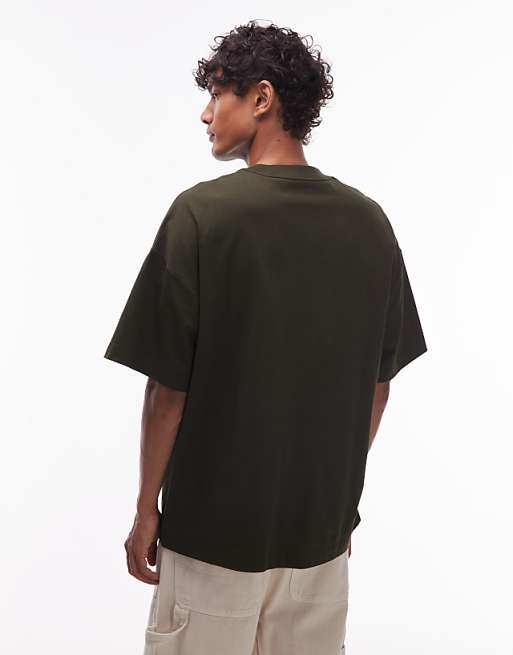 Carhartt WIP Work Pocket Boxy Fit T Shirt In Olive