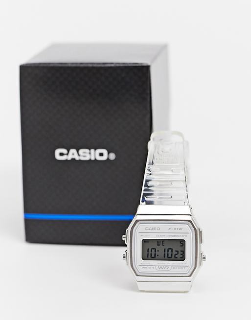 Casio F-91WS-7EF Digital Watch In Clear