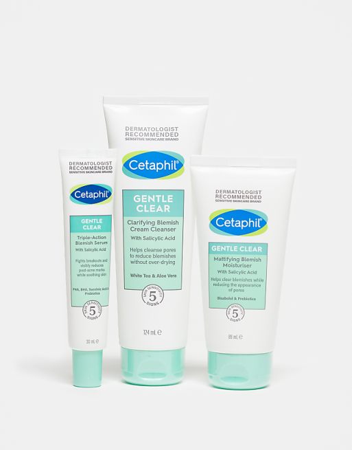 Cetaphil Gentle Clear 3 Step Routine Skincare Set for Blemish Prone Sensitive Skin - 25% Saving