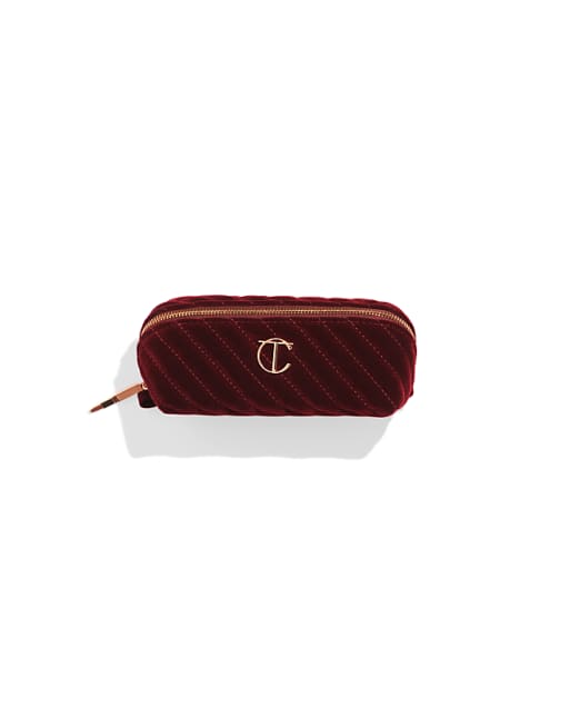 Charlotte Tilbury Organizer Velvet Makeup Bag - Small