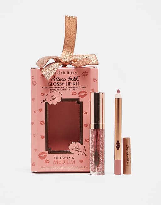 Charlotte Tilbury Pillow Talk Mini Glossy Lips Duo Pillow Tallk Medium - 36% Saving