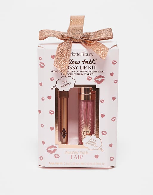 Charlotte Tilbury Pillow Talk Mini Glossy Lips Duo Pillow Talk Fair - 36% Saving