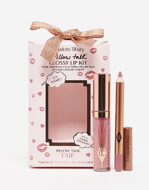 Charlotte Tilbury Pillow Talk Mini Glossy Lips Duo Pillow Talk Fair - 36% Saving