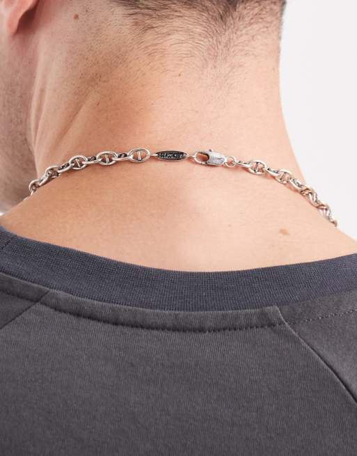 Classics 77 Detailed Chain Link Necklace In Silver