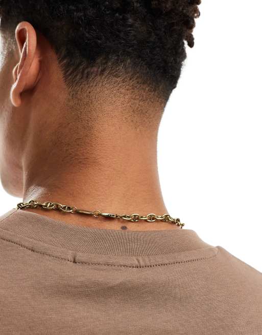 Classics 77 Detailed Chain Link Necklace In Vintage Gold