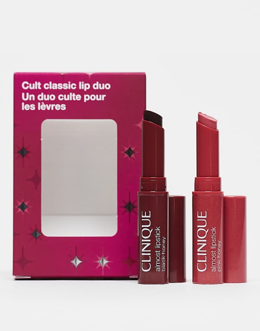 Clinique Cult Classic Lip Duo: Almost Lipstick Honey Gift Set - 10% Saving
