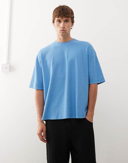 COLLUSION boxy t-shirt in washed blue