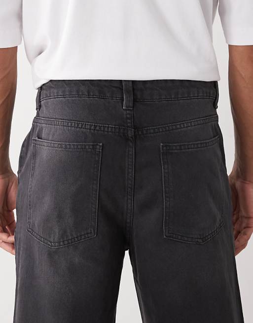 COLLUSION Flare Jean In Washed Black