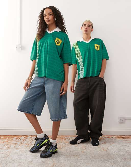 COLLUSION Football T-shirt In Green