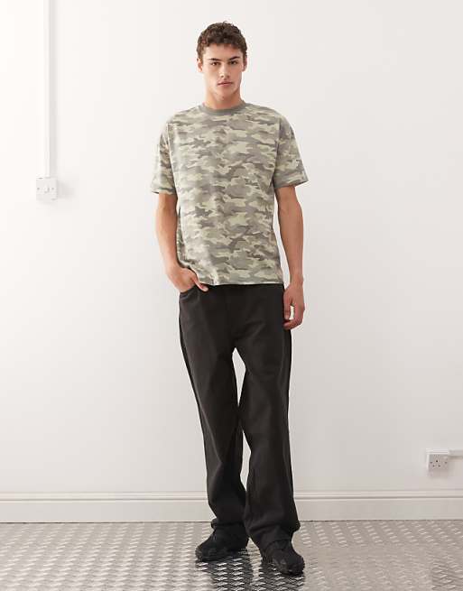 COLLUSION Oversized T-shirt In Washed Camo