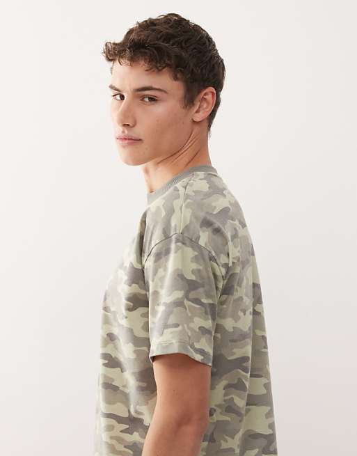 COLLUSION Oversized T-shirt In Washed Camo
