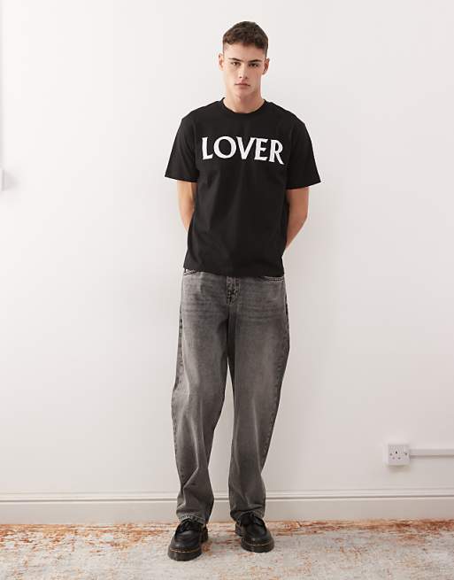 COLLUSION Slim T-shirt With Lover Print