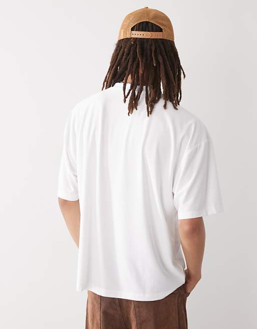 COLLUSION Sports Jersey Varsity In Beige Aritex