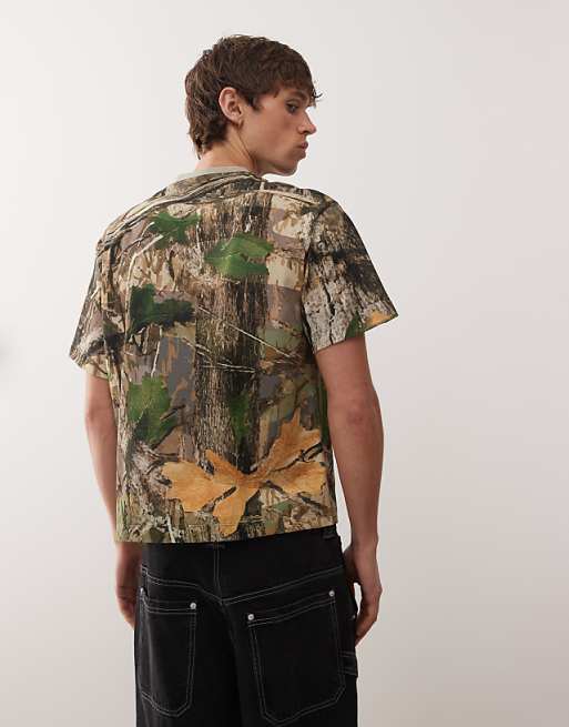 COLLUSION T-shirt In Camo