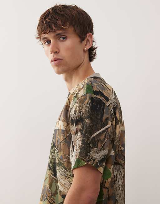 COLLUSION T-shirt In Camo