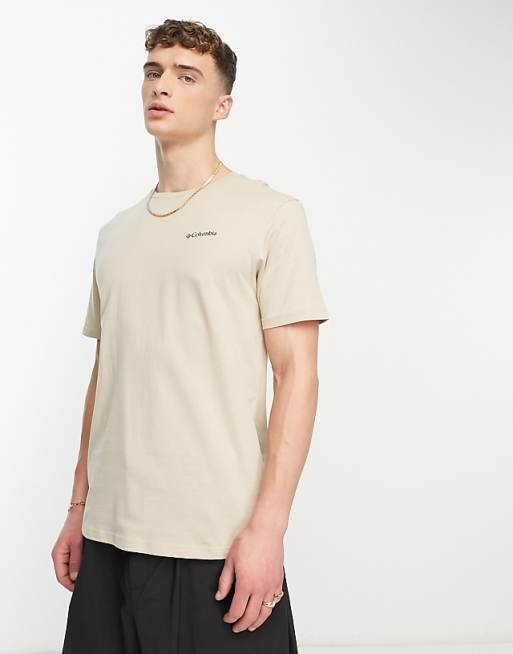 Columbia Barton Springs Back Print T-shirt In Beige Exclusive At ASOS
