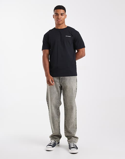 Columbia Basic Logo T-shirt In Black