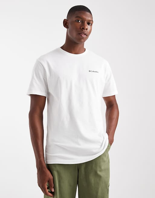 Columbia basic logo t-shirt in white