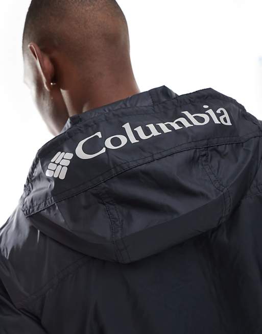 Columbia Challenger II Windbreaker In Black