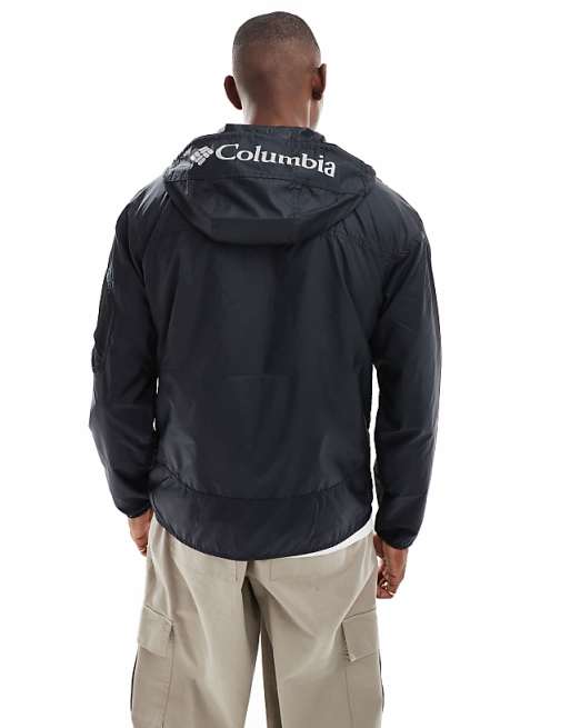 Columbia Challenger II Windbreaker In Black