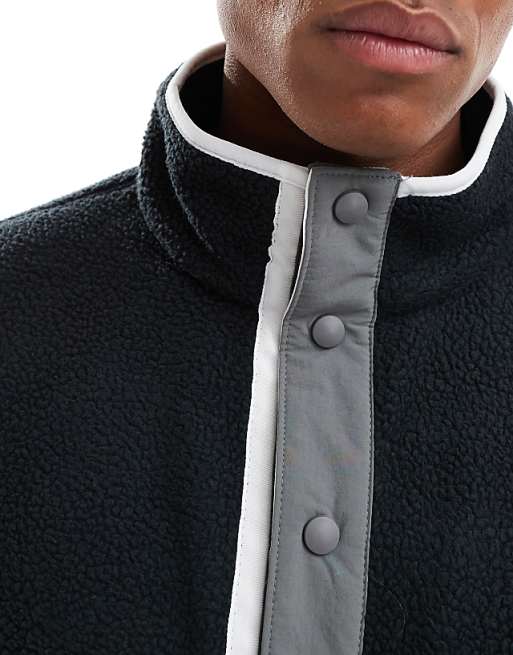 Columbia Helvetia II Half Snap Fleece In Black