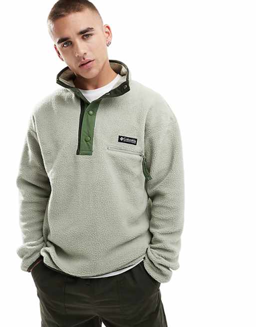 Columbia Helvetia II half snap fleece in green