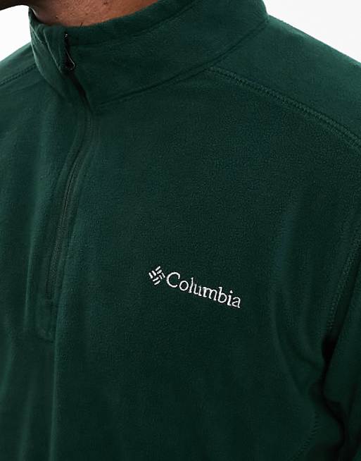 Columbia Klamath II Half Zip Fleece In Dark Green