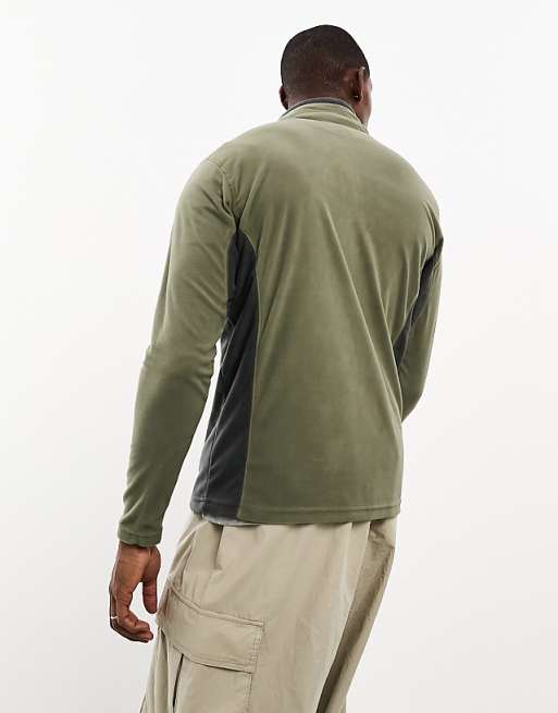 Columbia Klamath II Half Zip Fleece In Khaki