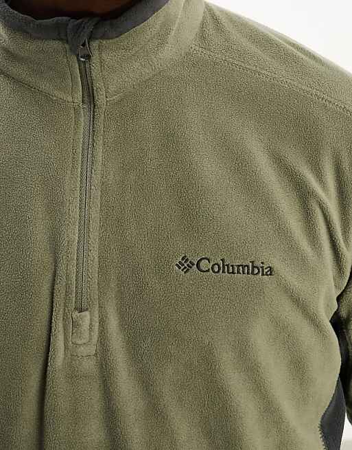 Columbia Klamath II Half Zip Fleece In Khaki